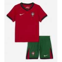 Portugalsko Domáci Detský futbalový dres ME 2024 Krátky Rukáv (+ trenírky)